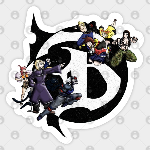 The Bouncers VS Mikado Corp. Sticker by WarioPunk